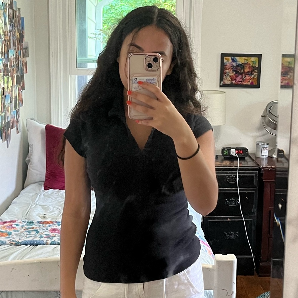 Express Black Polo Shirt